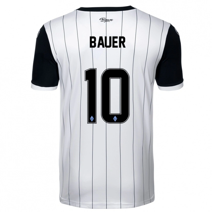 Danxen Heren Milo Bauer #10 Wit Zwart Uitshirt Uittenue 2025/26 T-Shirt België