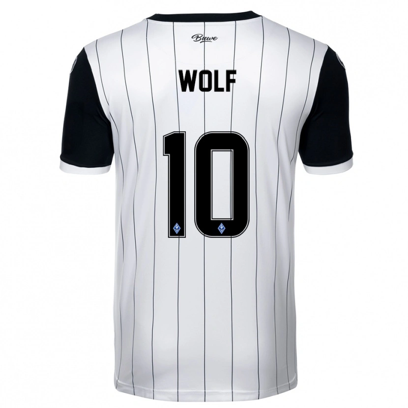 Danxen Heren Elias Wolf #10 Wit Zwart Uitshirt Uittenue 2025/26 T-Shirt België