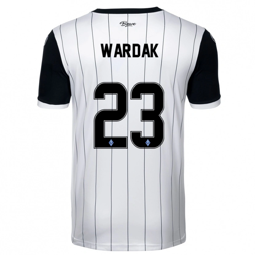 Danxen Heren Yusuf Wardak #23 Wit Zwart Uitshirt Uittenue 2025/26 T-Shirt België