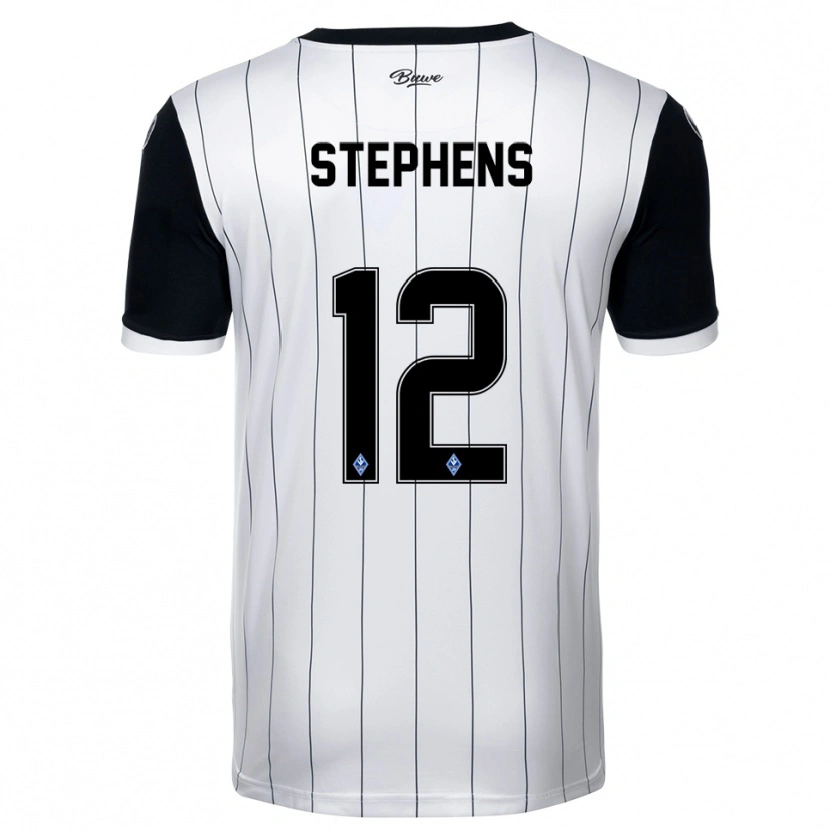 Danxen Heren Kaden Stephens #12 Wit Zwart Uitshirt Uittenue 2025/26 T-Shirt België