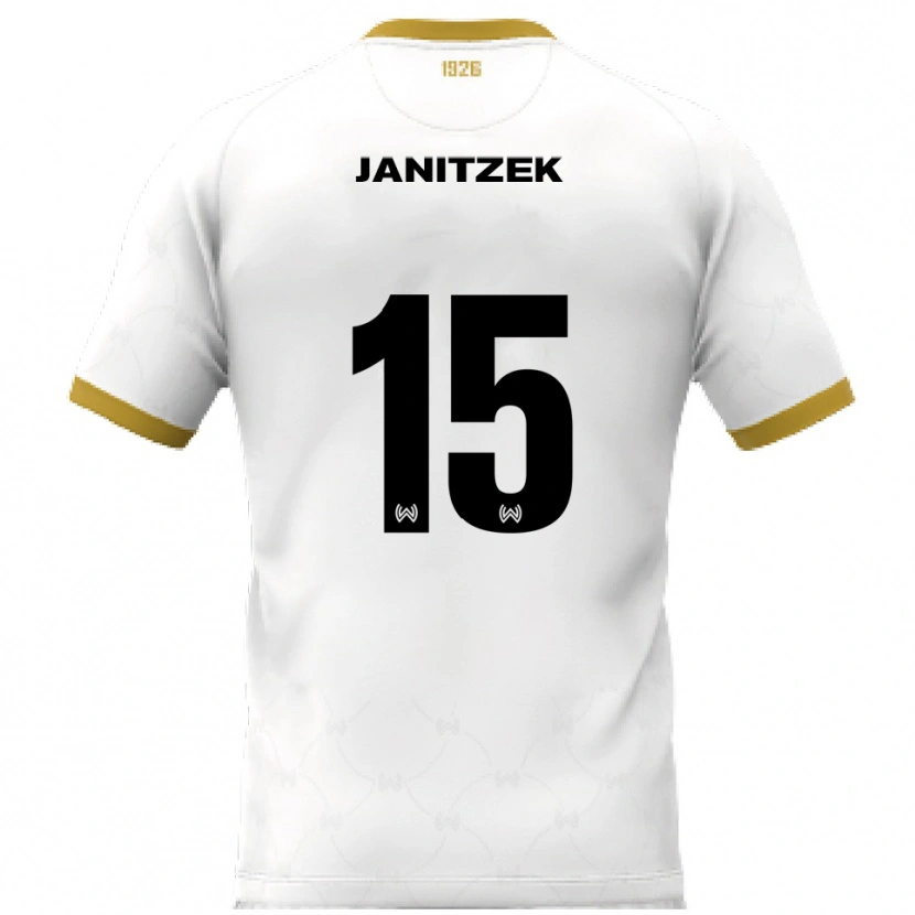 Danxen Heren Justin Janitzek #15 Wit Goud Uitshirt Uittenue 2025/26 T-Shirt België
