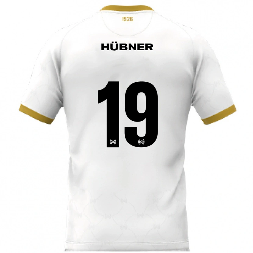 Danxen Heren Florian Hübner #19 Wit Goud Uitshirt Uittenue 2025/26 T-Shirt België