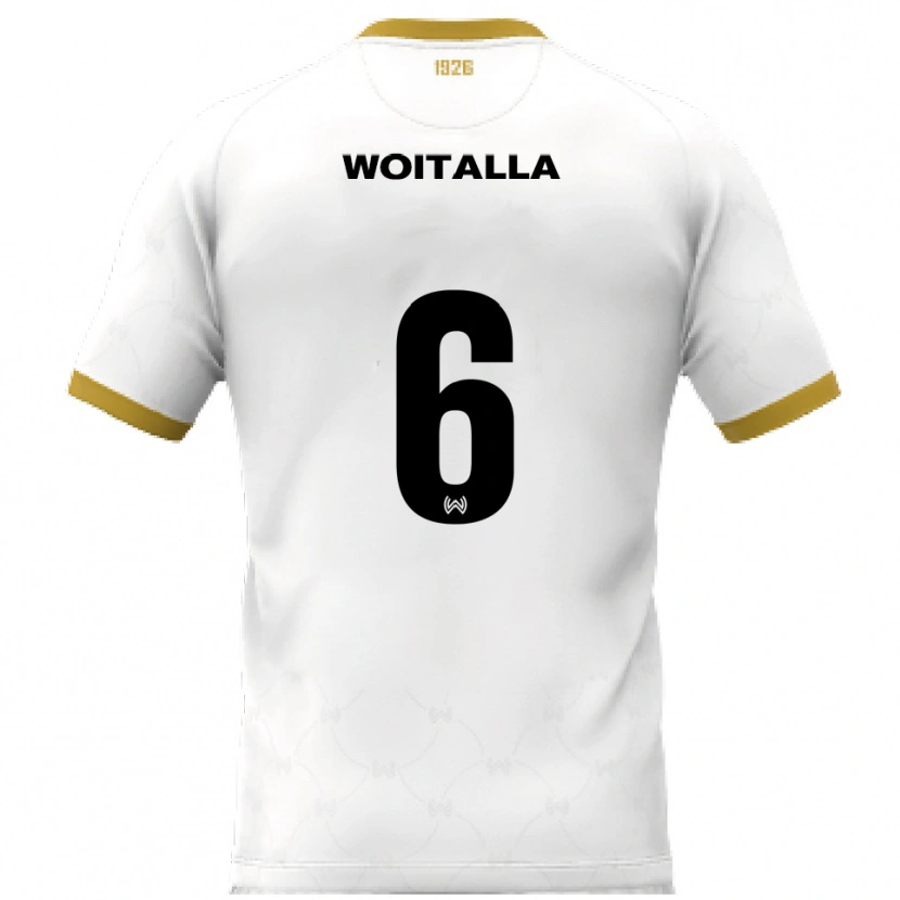 Danxen Heren Luis Woitalla #6 Wit Goud Uitshirt Uittenue 2025/26 T-Shirt België