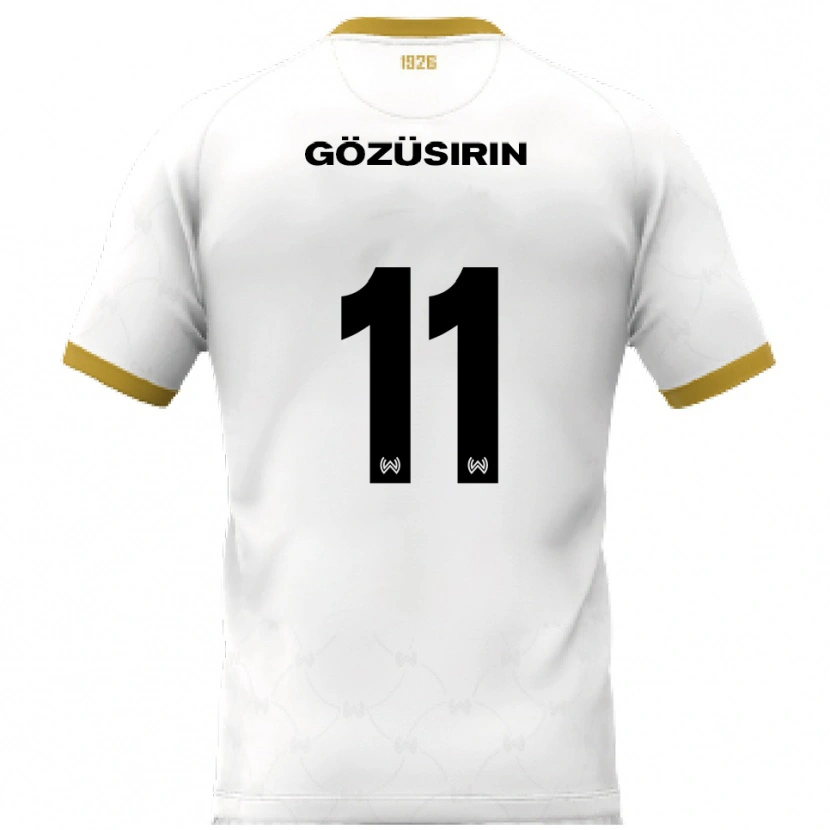 Danxen Heren Tarik Gözüsirin #11 Wit Goud Uitshirt Uittenue 2025/26 T-Shirt België
