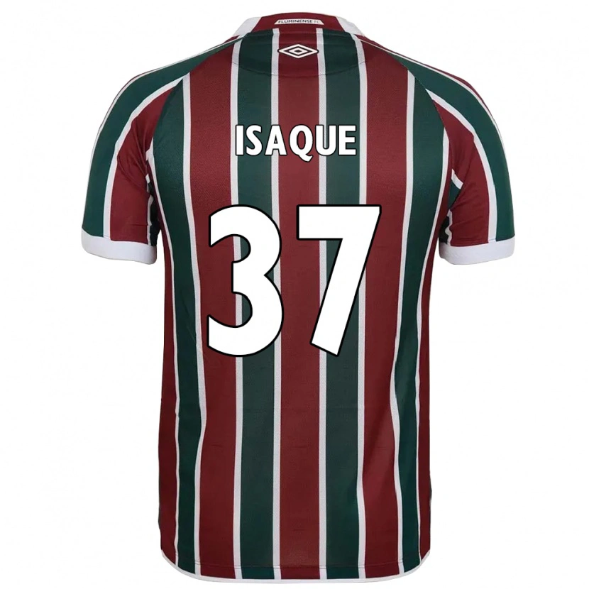 Danxen Kinderen Isaque #37 Groen Maroon Wit Thuisshirt Thuistenue 2025/26 T-Shirt België