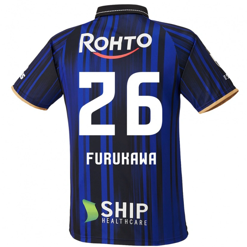 Danxen Kinderen Kanta Furukawa #26 Blauw Wit Zwart Thuisshirt Thuistenue 2025/26 T-Shirt België