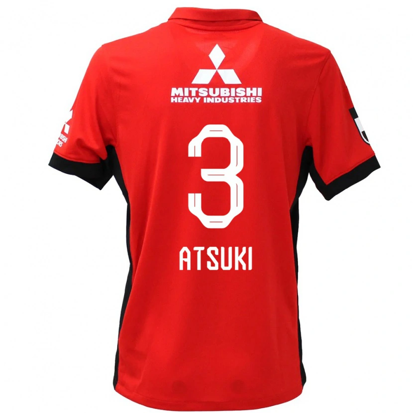Danxen Kinderen Atsuki Ito #3 Rood Wit Thuisshirt Thuistenue 2025/26 T-Shirt België