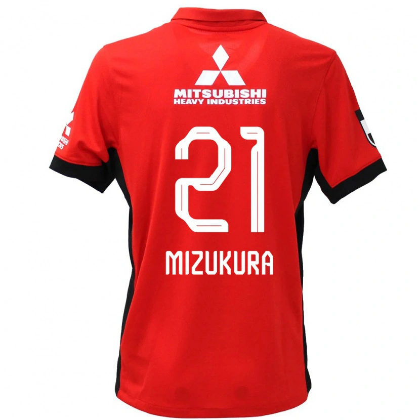 Danxen Kinderen Kei Mizukura #21 Rood Wit Thuisshirt Thuistenue 2025/26 T-Shirt België