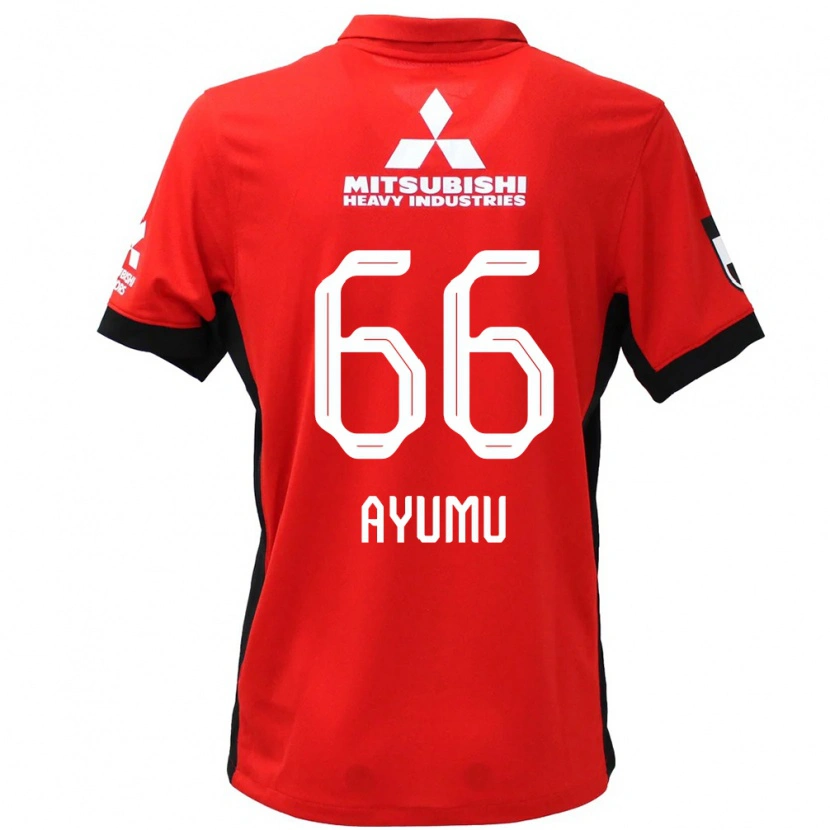 Danxen Kinderen Ayumu Ohata #66 Rood Wit Thuisshirt Thuistenue 2025/26 T-Shirt België
