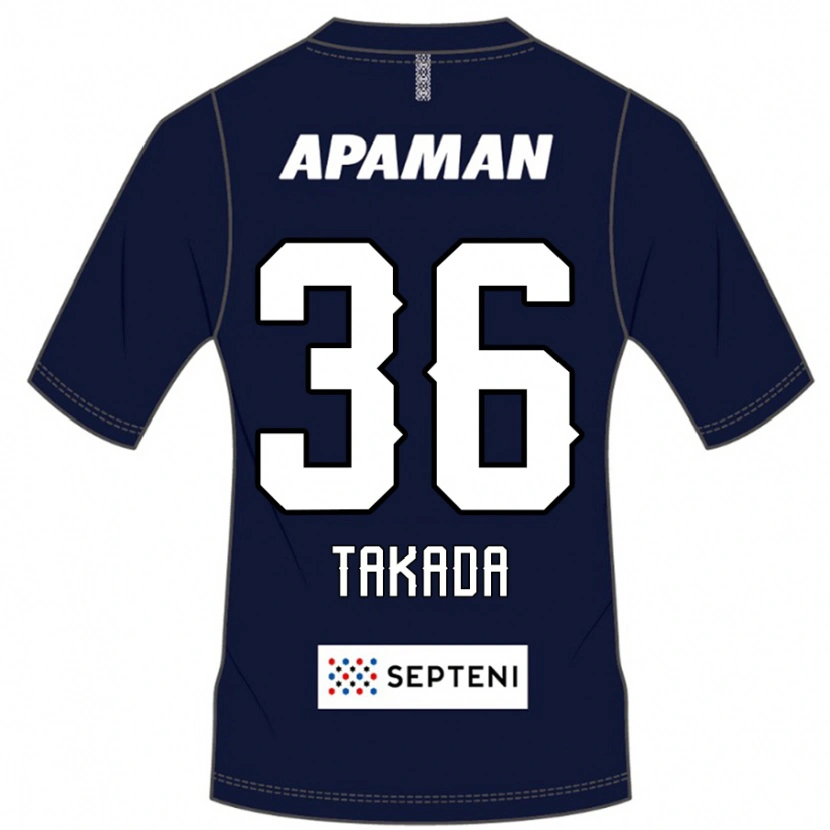 Danxen Kinderen Seiya Takada #36 Koningsblauw Wit Thuisshirt Thuistenue 2025/26 T-Shirt België