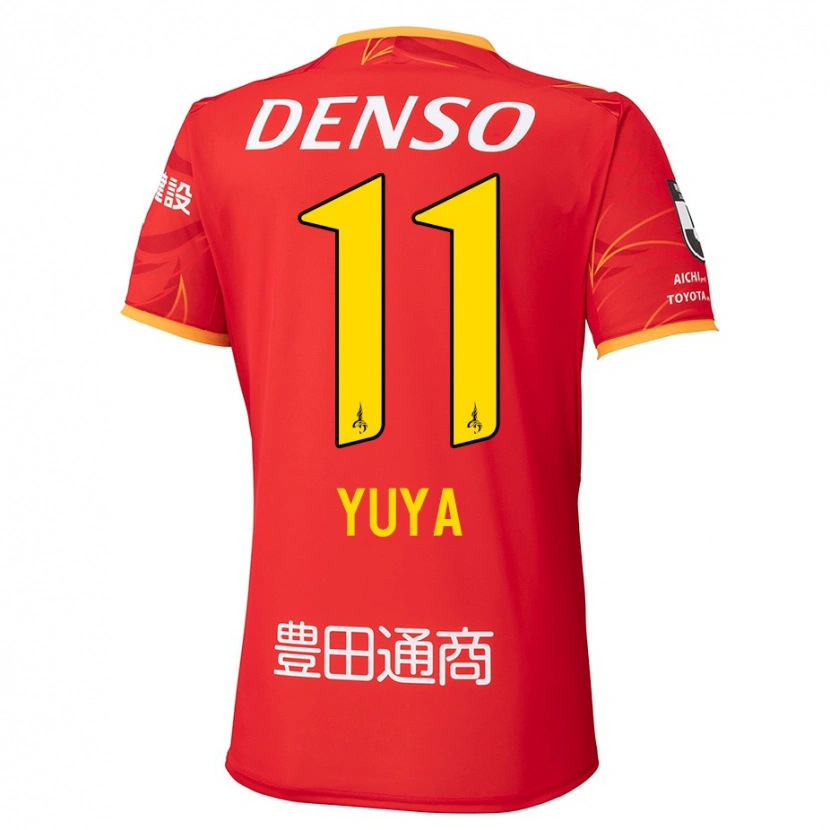 Danxen Kinderen Yuya Yamagishi #11 Rood Geel Thuisshirt Thuistenue 2025/26 T-Shirt België