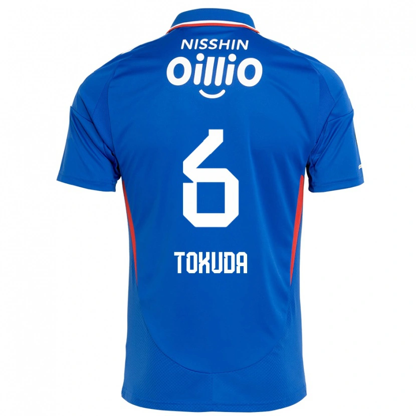 Danxen Kinderen Yuma Tokuda #6 Koningsblauw Wit Thuisshirt Thuistenue 2025/26 T-Shirt België