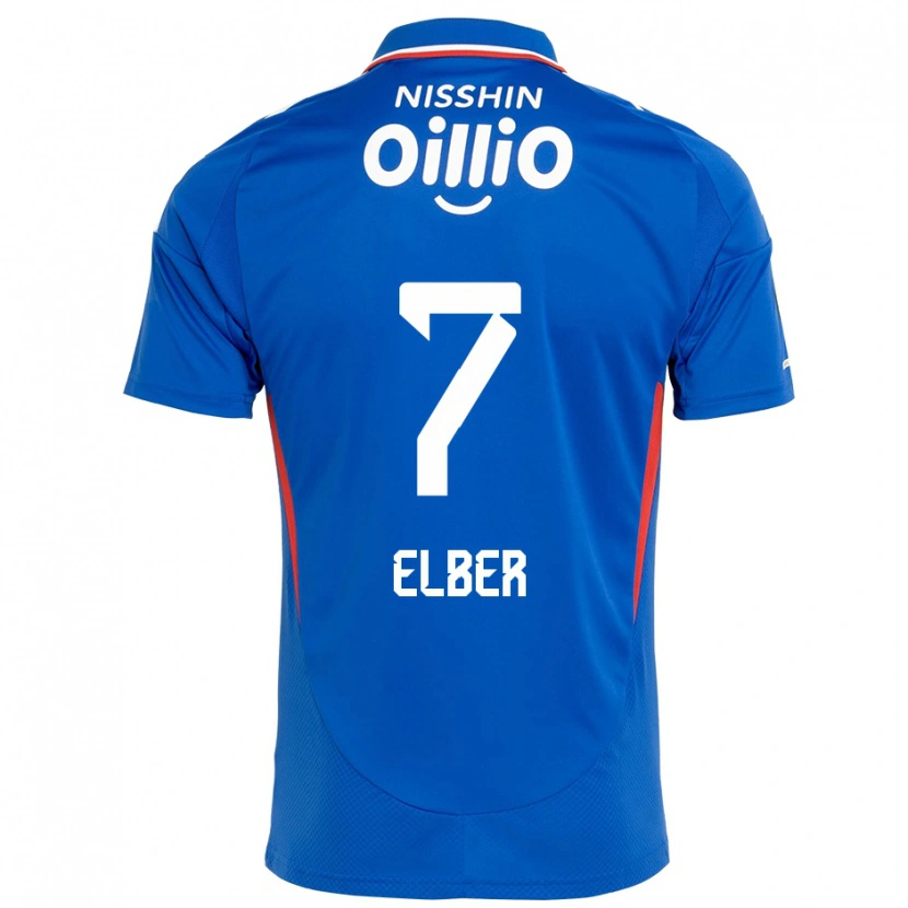 Danxen Kinderen Élber #7 Koningsblauw Wit Thuisshirt Thuistenue 2025/26 T-Shirt België