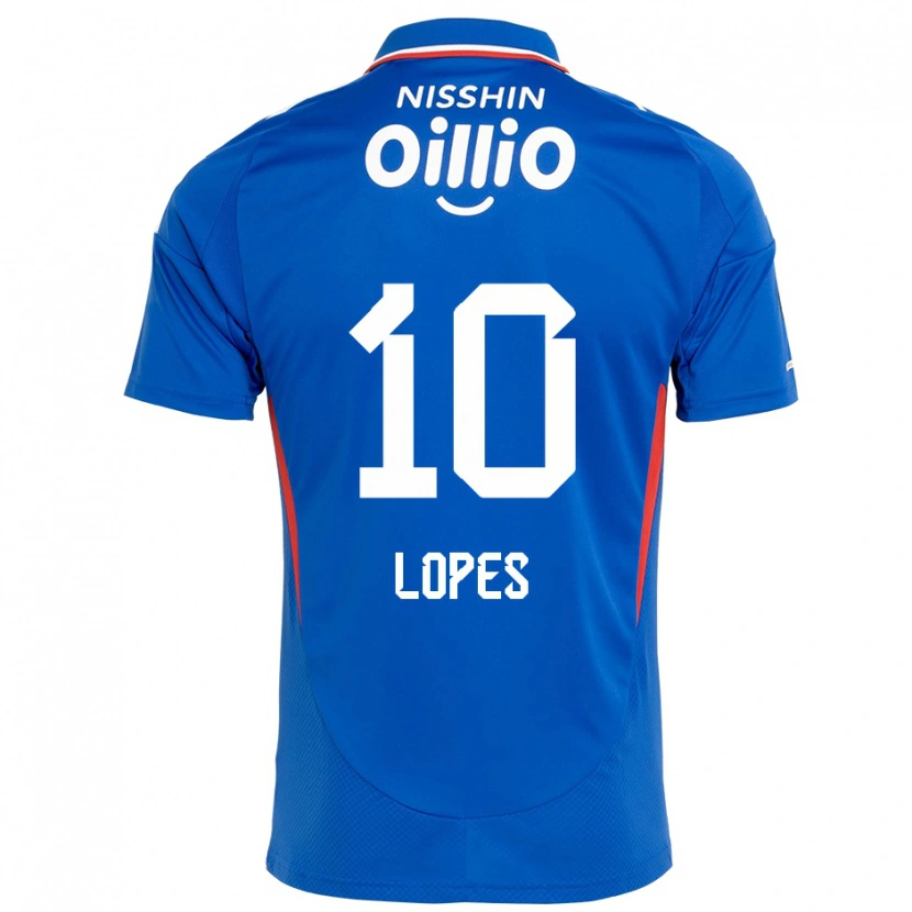 Danxen Kinderen Anderson Lopes #10 Koningsblauw Wit Thuisshirt Thuistenue 2025/26 T-Shirt België