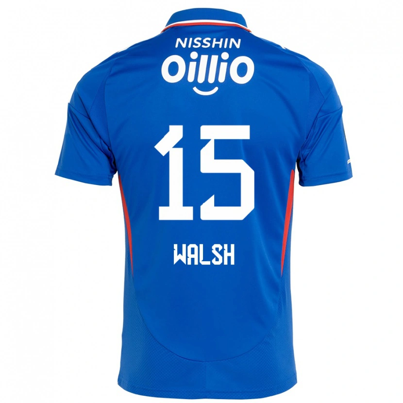 Danxen Kinderen Sandy Walsh #15 Koningsblauw Wit Thuisshirt Thuistenue 2025/26 T-Shirt België