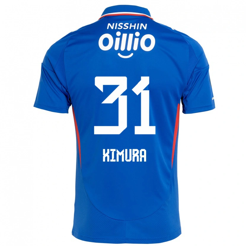Danxen Kinderen Ryoya Kimura #31 Koningsblauw Wit Thuisshirt Thuistenue 2025/26 T-Shirt België