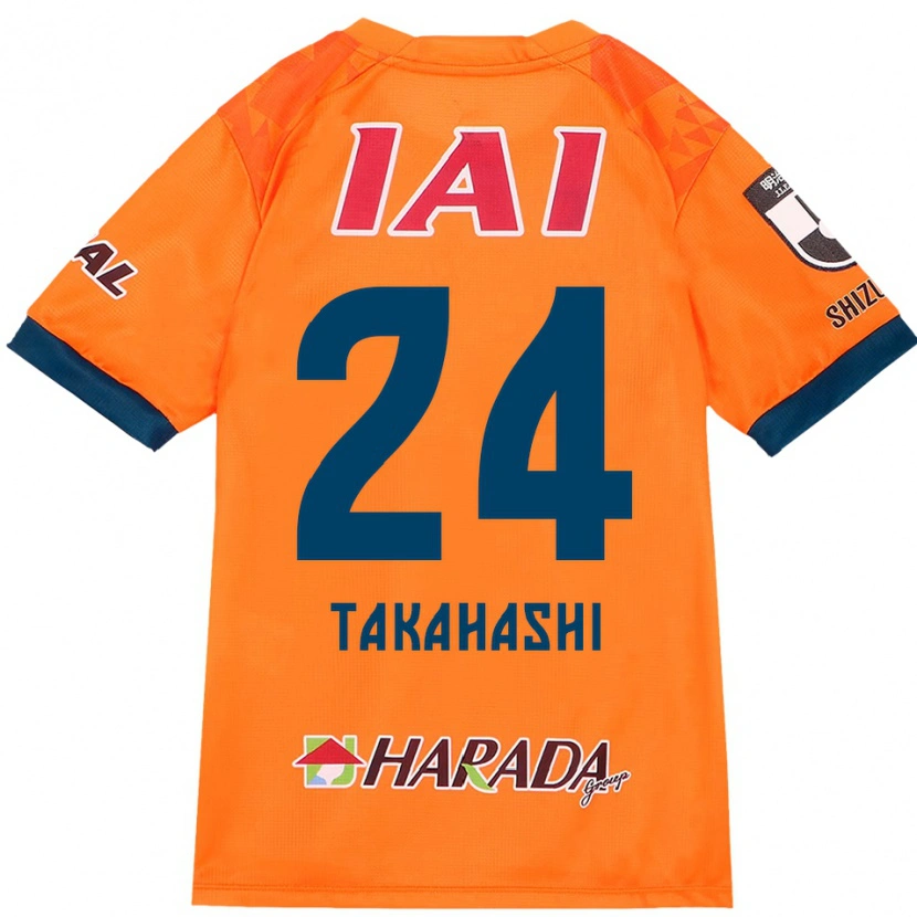 Danxen Kinderen Yuzuki Takahashi #24 Oranje Rood Thuisshirt Thuistenue 2025/26 T-Shirt België