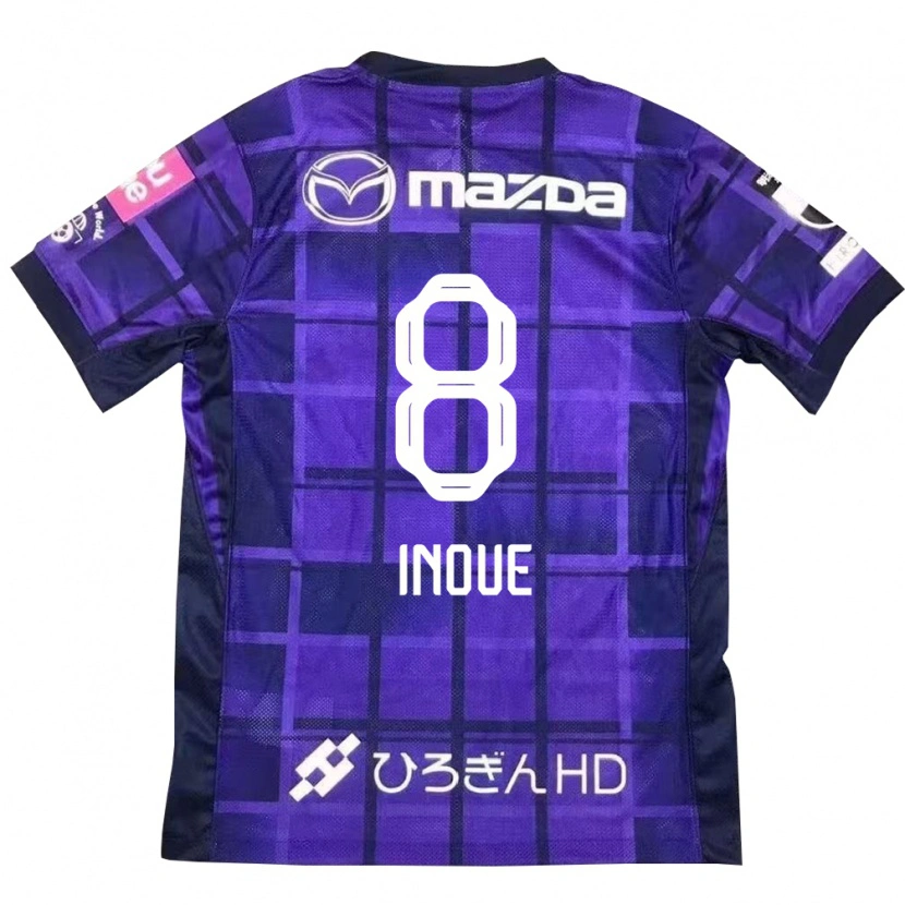 Danxen Kinderen Akashi Inoue #8 Paars Oranje Thuisshirt Thuistenue 2025/26 T-Shirt België