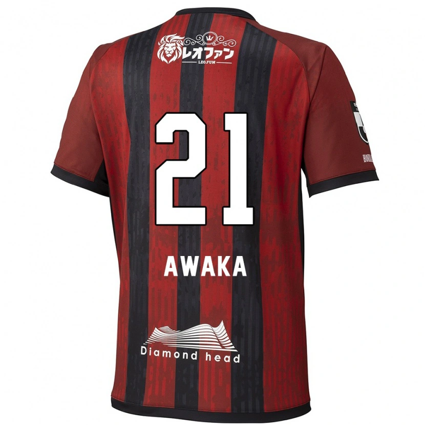 Danxen Kinderen Shunta Awaka #21 Rood Zwart Thuisshirt Thuistenue 2025/26 T-Shirt België