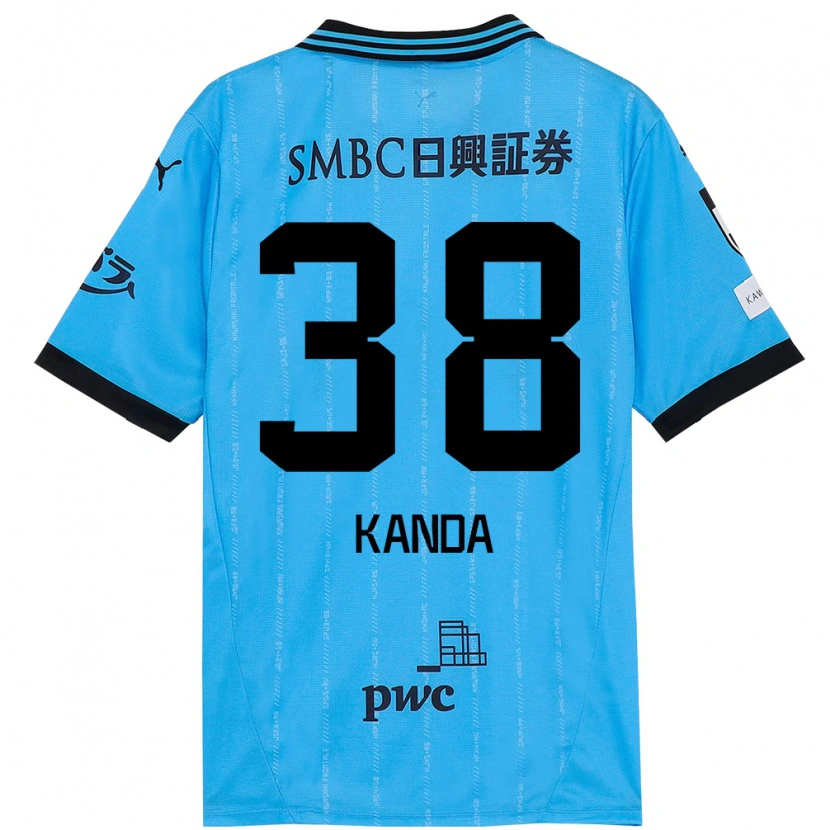 Danxen Kinderen Soma Kanda #38 Hemelsblauw Zwart Thuisshirt Thuistenue 2025/26 T-Shirt België