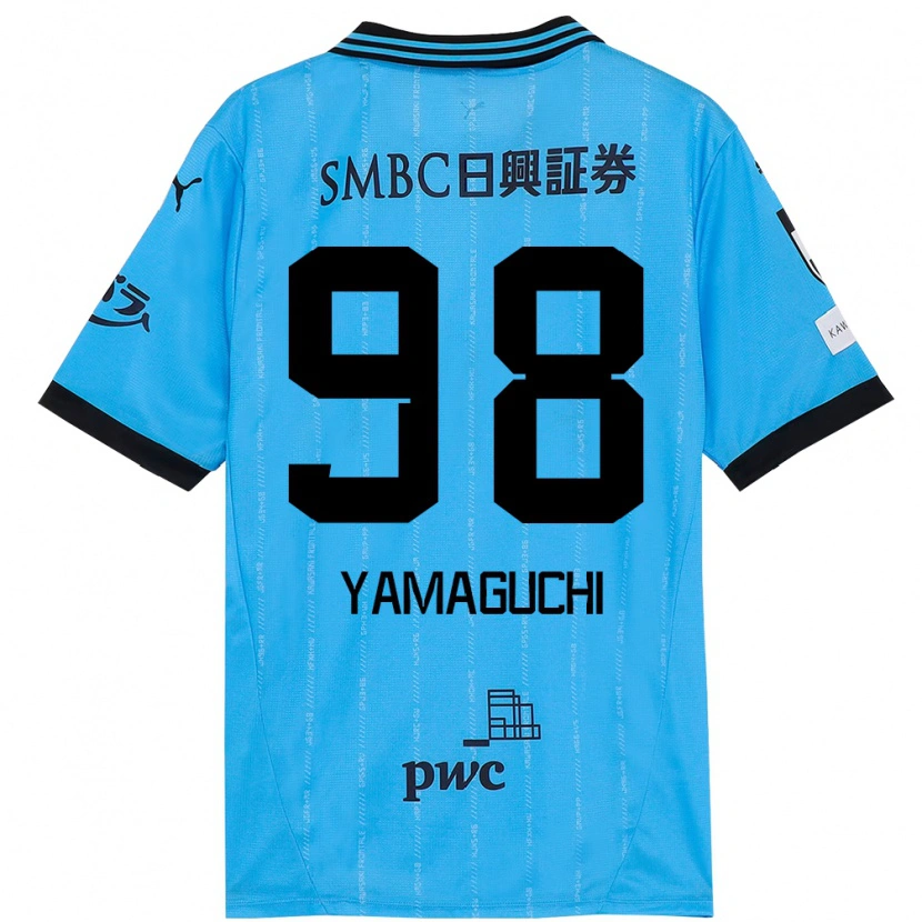 Danxen Kinderen Louis Thébault-Yamaguchi #98 Hemelsblauw Zwart Thuisshirt Thuistenue 2025/26 T-Shirt België