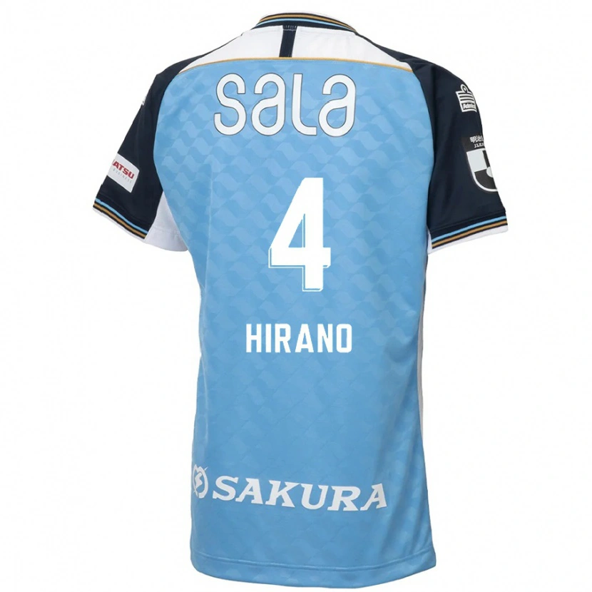 Danxen Kinderen Rion Hirano #4 Hemelsblauw Zwart Thuisshirt Thuistenue 2025/26 T-Shirt België