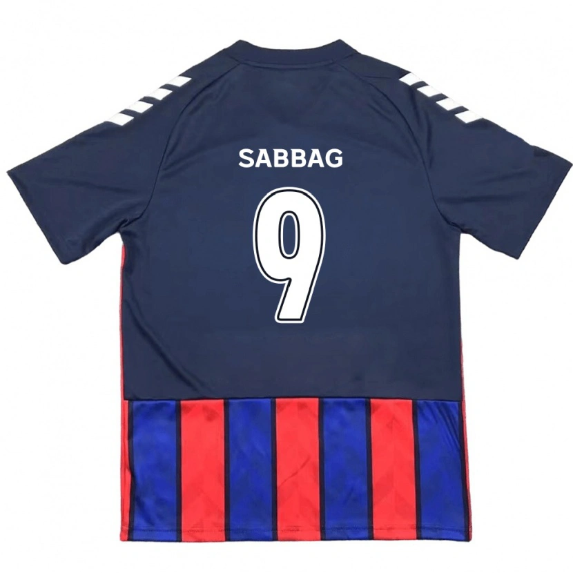 Danxen Kinderen Pablo Sabbag #9 Koningsblauw Rood Thuisshirt Thuistenue 2025/26 T-Shirt België
