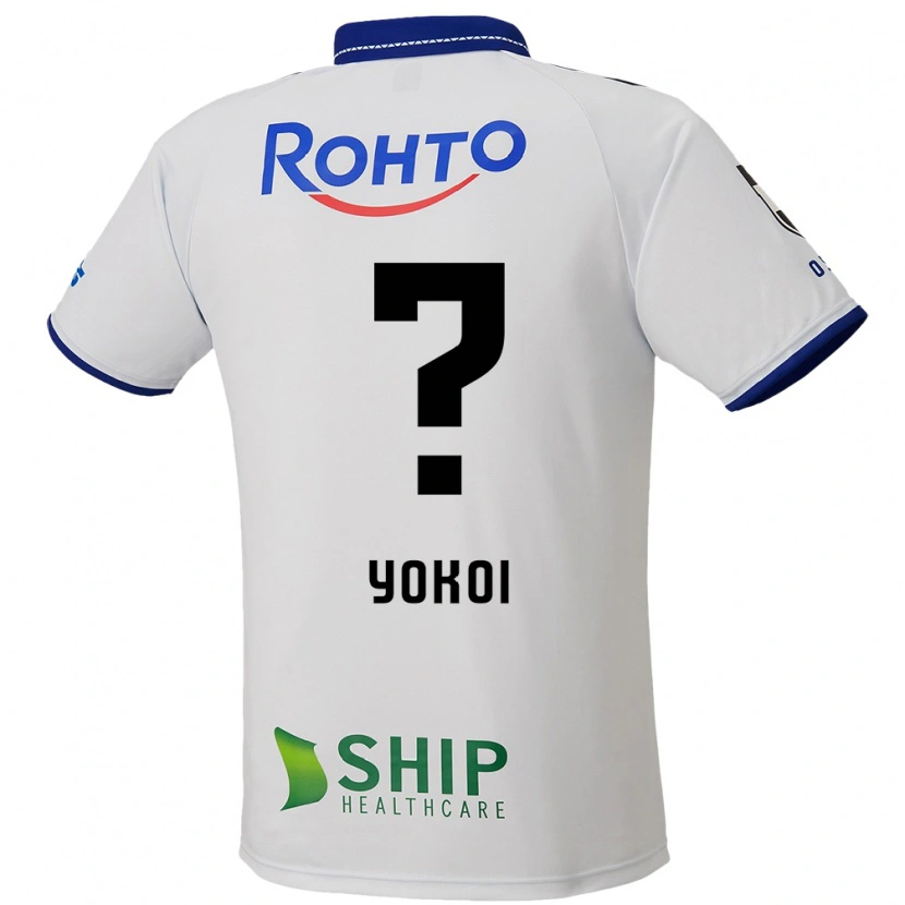 Danxen Kinderen Yuya Yokoi #0 Wit Blauw Zwart Uitshirt Uittenue 2025/26 T-Shirt België
