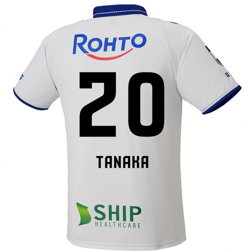Danxen Kinderen Hyoga Tanaka #20 Wit Blauw Zwart Uitshirt Uittenue 2025/26 T-Shirt België