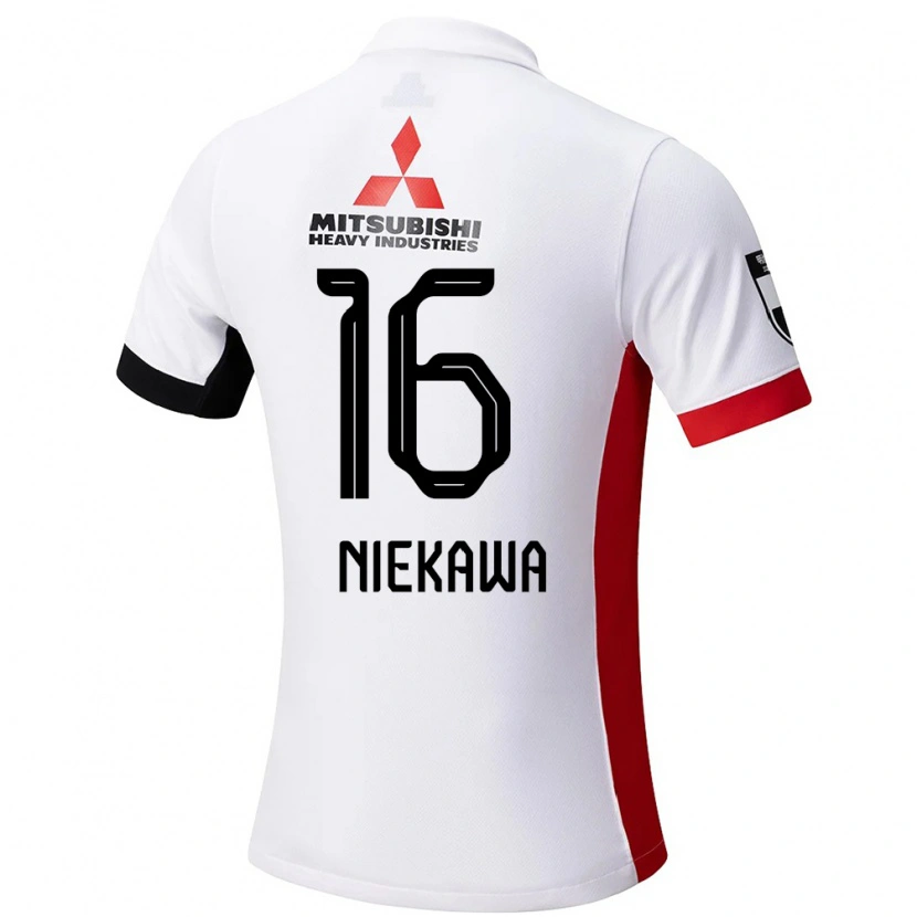 Danxen Kinderen Ayumi Niekawa #16 Wit Zwart Uitshirt Uittenue 2025/26 T-Shirt België