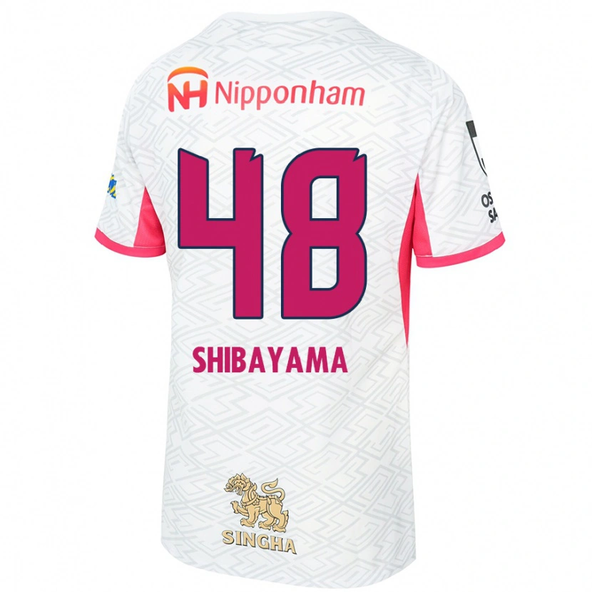 Danxen Kinderen Masaya Shibayama #48 Wit Sakura Roze Uitshirt Uittenue 2025/26 T-Shirt België