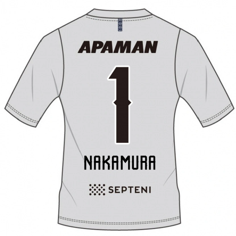 Danxen Kinderen Seigo Nakamura #1 Lichtgrijs Uitshirt Uittenue 2025/26 T-Shirt België