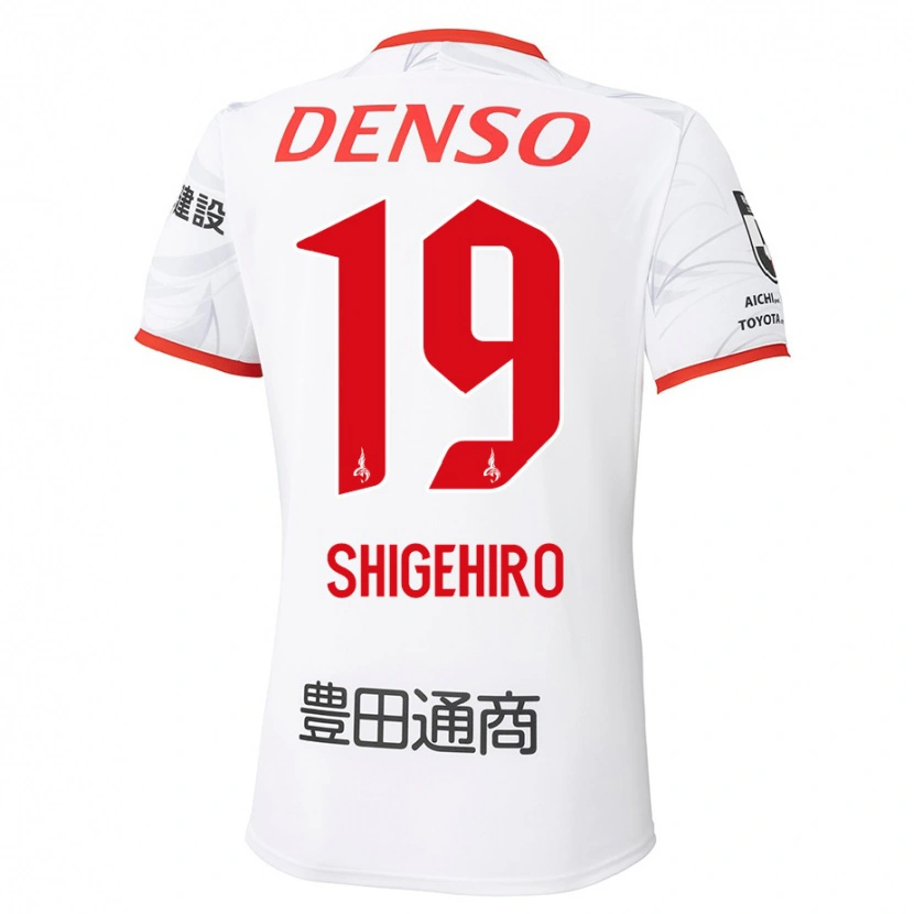 Danxen Kinderen Takuya Shigehiro #19 Wit Rood Uitshirt Uittenue 2025/26 T-Shirt België