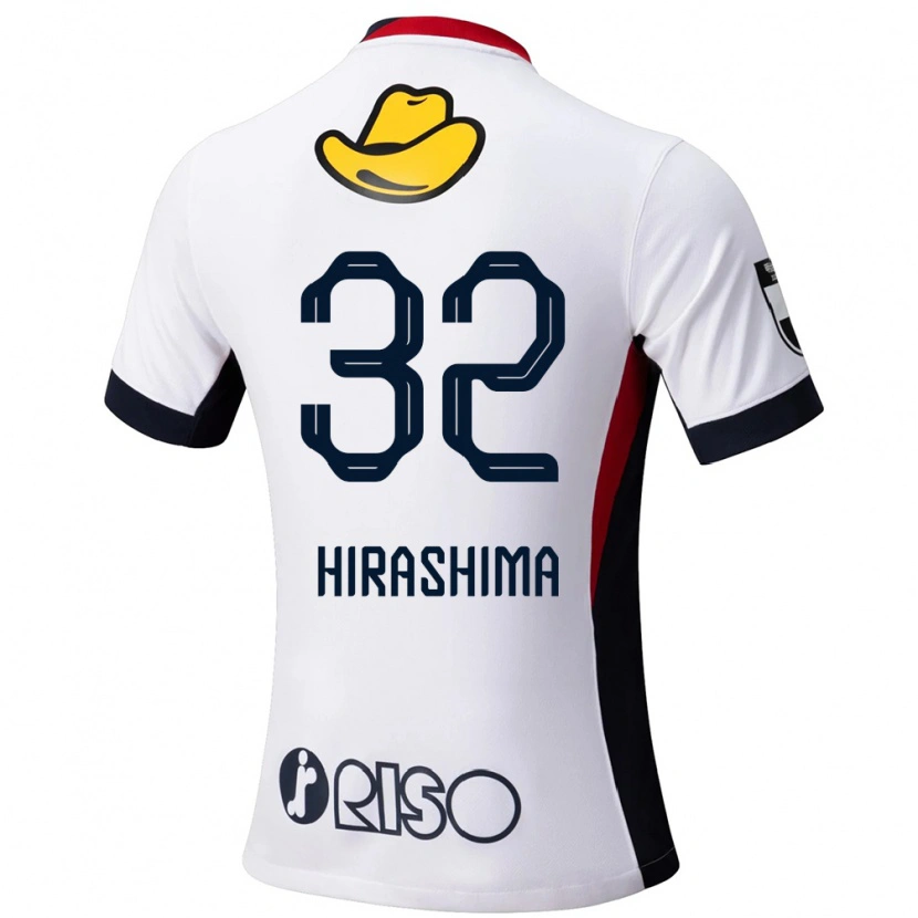 Danxen Kinderen Daigo Hirashima #32 Wit Zwart Uitshirt Uittenue 2025/26 T-Shirt België
