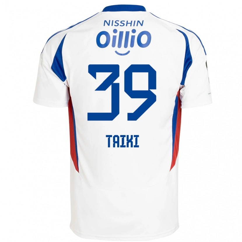 Danxen Kinderen Taiki Watanabe #39 Wit Koningsblauw Uitshirt Uittenue 2025/26 T-Shirt België