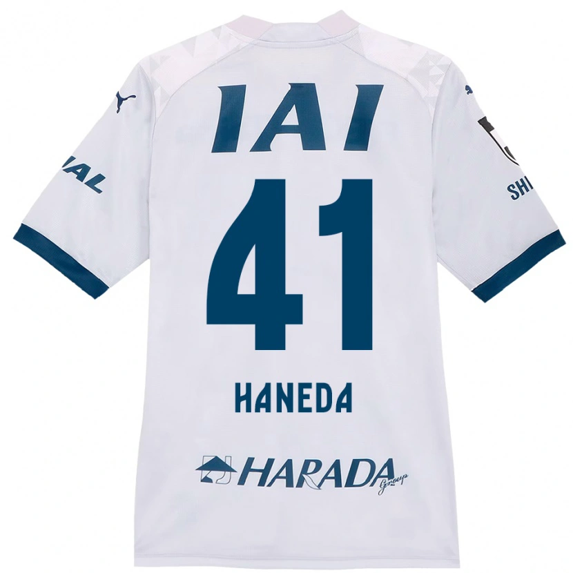 Danxen Kinderen Kento Haneda #41 Wit Koningsblauw Uitshirt Uittenue 2025/26 T-Shirt België