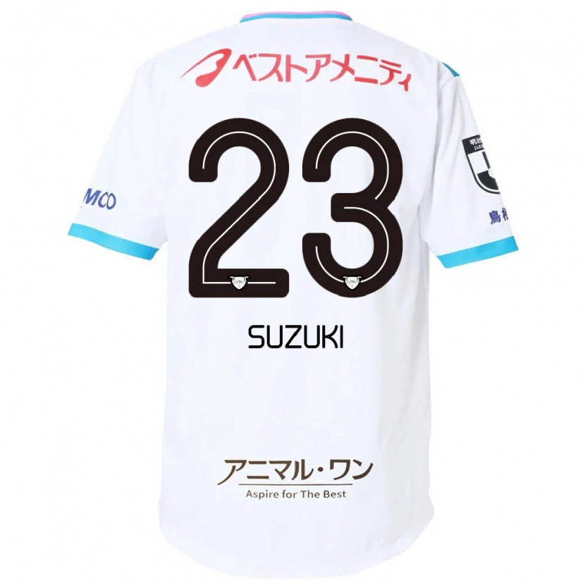 Danxen Kinderen Yuki Suzuki #23 Wit Roze Uitshirt Uittenue 2025/26 T-Shirt België