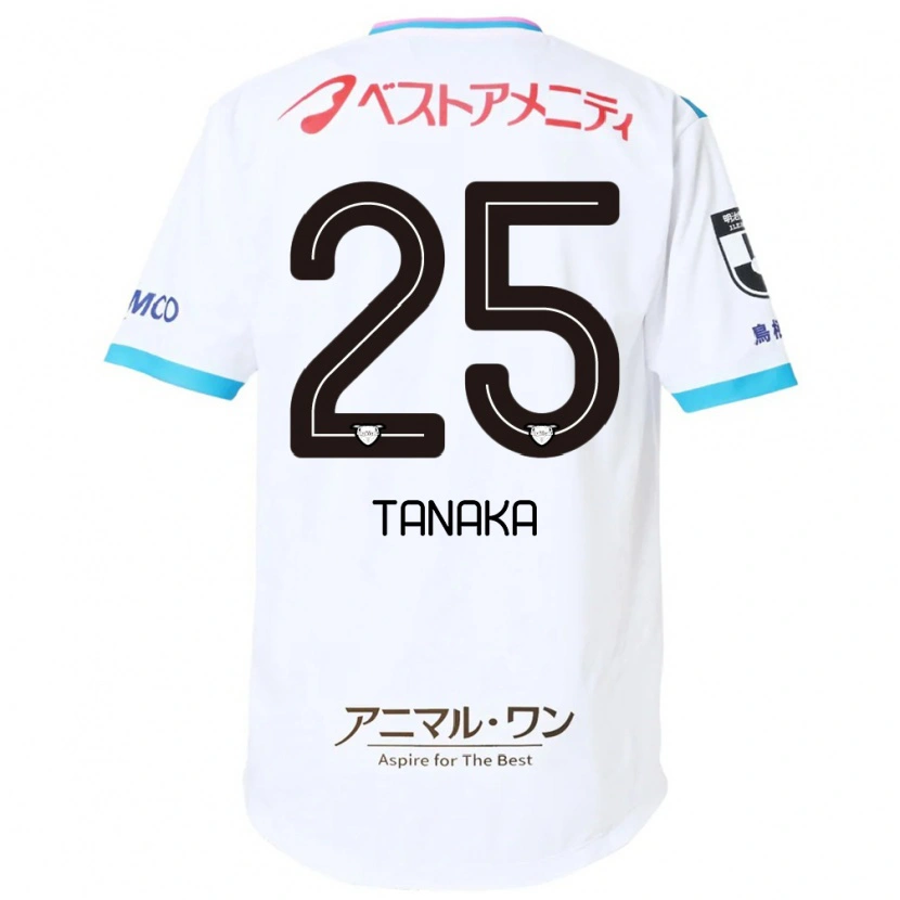 Danxen Kinderen Yuto Tanaka #25 Wit Roze Uitshirt Uittenue 2025/26 T-Shirt België