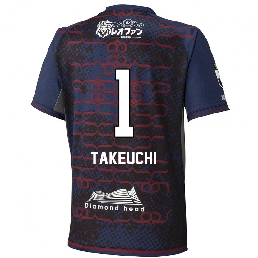 Danxen Kinderen Ryuma Takeuchi #1 Blauw Rood Uitshirt Uittenue 2025/26 T-Shirt België