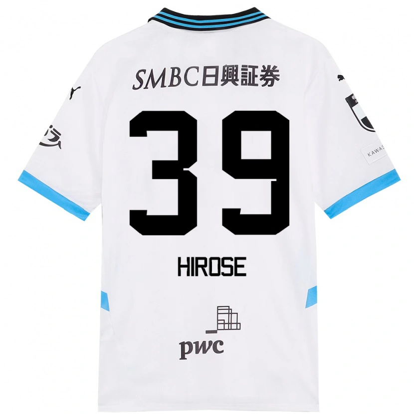 Danxen Kinderen Neo Hirose #39 Wit Hemelsblauw Uitshirt Uittenue 2025/26 T-Shirt België