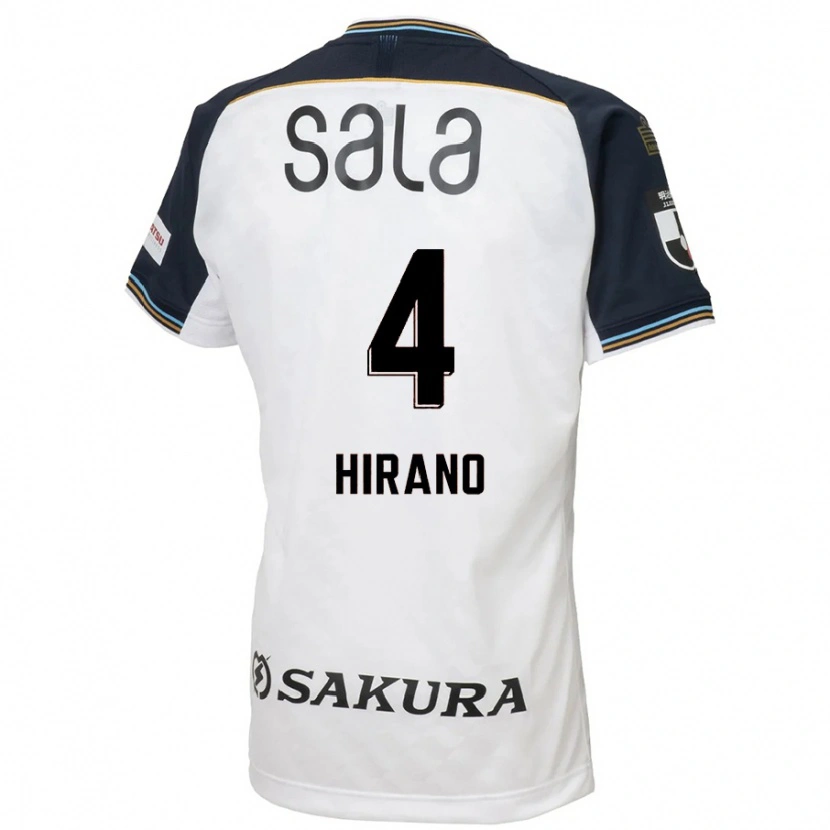 Danxen Kinderen Rion Hirano #4 Wit Zwart Uitshirt Uittenue 2025/26 T-Shirt België