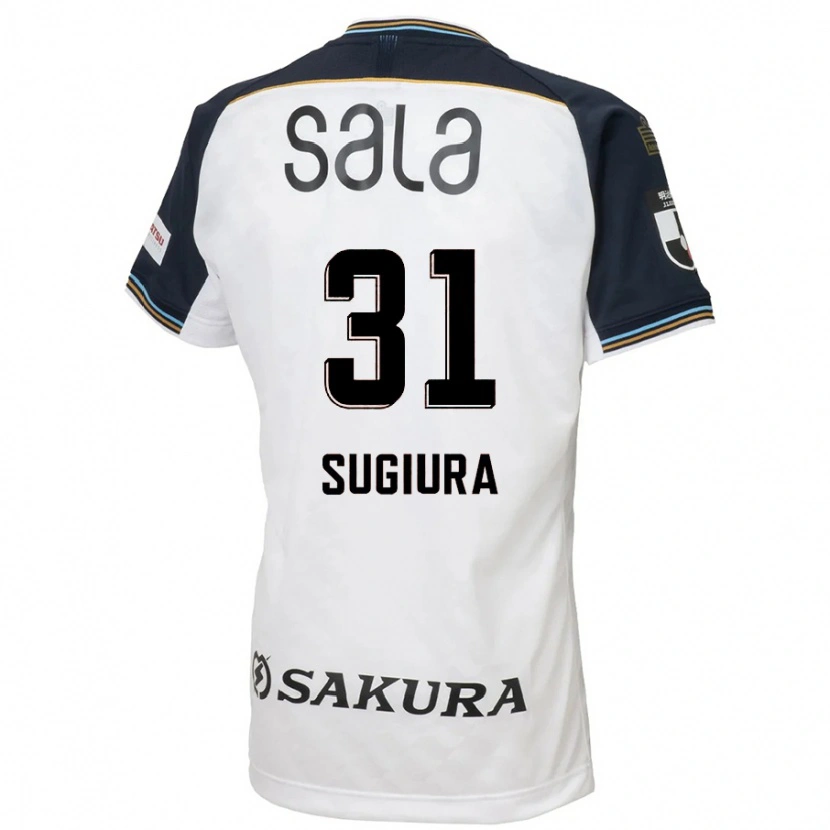 Danxen Kinderen Rinnosuke Sugiura #31 Wit Zwart Uitshirt Uittenue 2025/26 T-Shirt België
