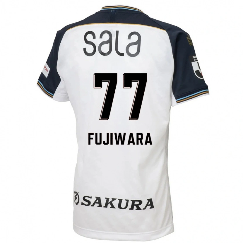 Danxen Kinderen Kensuke Fujiwara #77 Wit Zwart Uitshirt Uittenue 2025/26 T-Shirt België