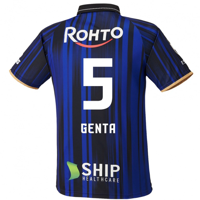 Danxen Heren Genta Miura #5 Blauw Wit Zwart Thuisshirt Thuistenue 2025/26 T-Shirt België