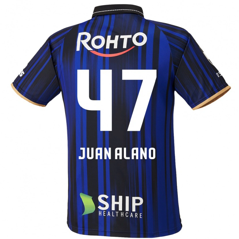 Danxen Heren Juan Alano #47 Blauw Wit Zwart Thuisshirt Thuistenue 2025/26 T-Shirt België