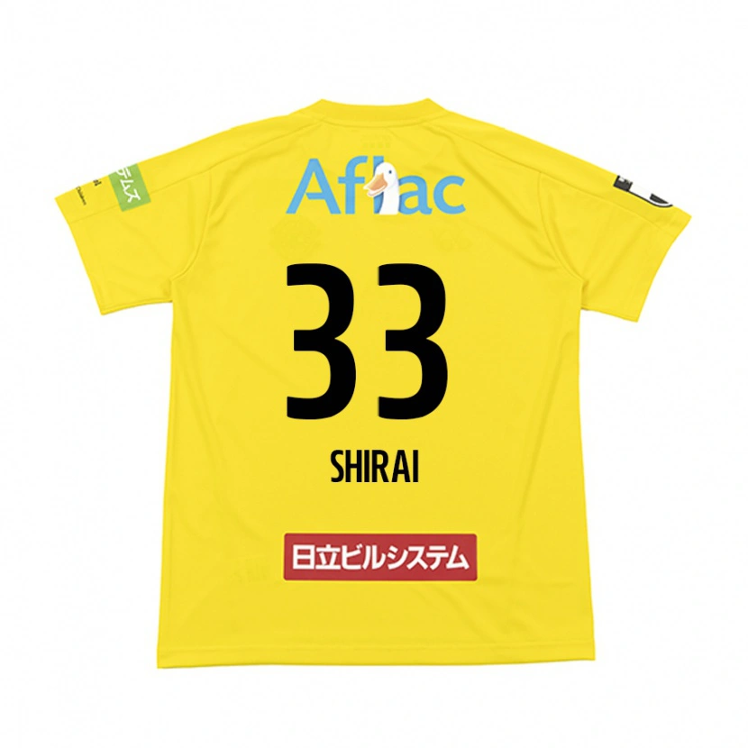 Danxen Heren Eiji Shirai #33 Zwart Geel Thuisshirt Thuistenue 2025/26 T-Shirt België