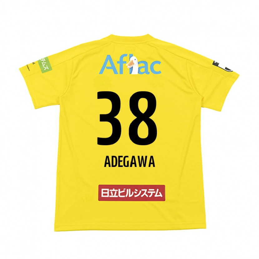 Danxen Heren Koa Adegawa #38 Zwart Geel Thuisshirt Thuistenue 2025/26 T-Shirt België