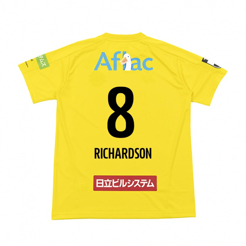 Danxen Heren Richardson #8 Zwart Geel Thuisshirt Thuistenue 2025/26 T-Shirt België