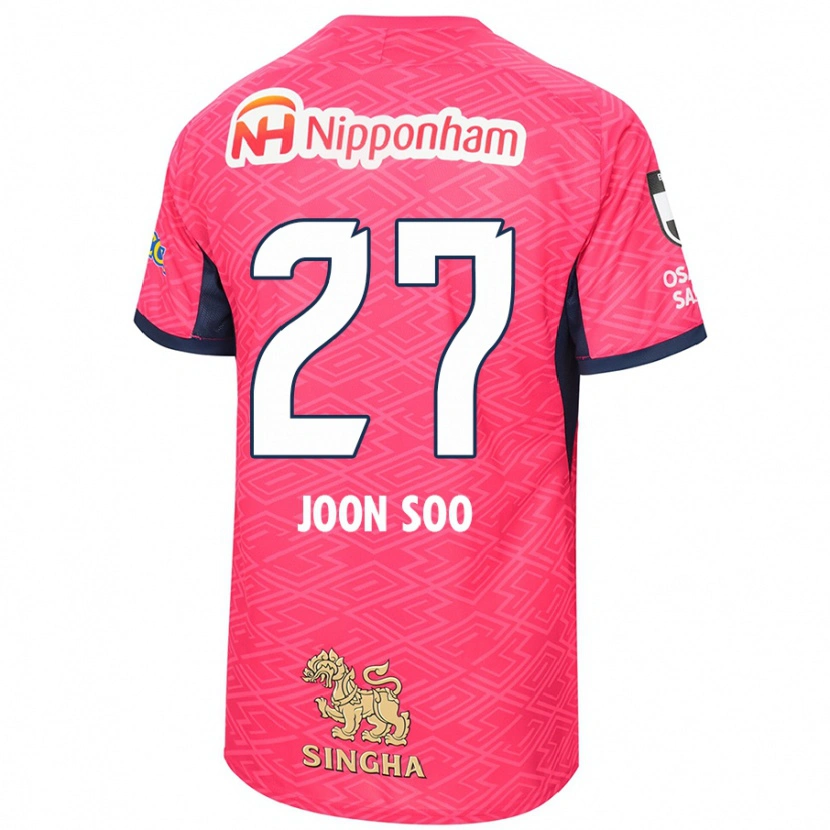 Danxen Heren Ahn Joon-Soo #27 Sakura Roze Wit Thuisshirt Thuistenue 2025/26 T-Shirt België
