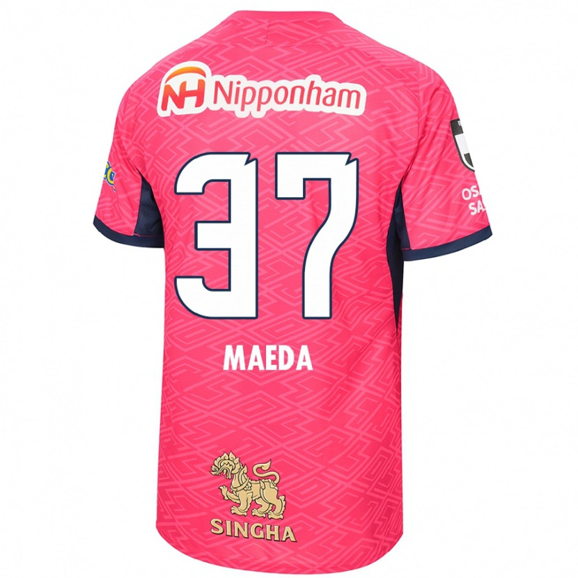 Danxen Heren Ryudai Maeda #37 Sakura Roze Wit Thuisshirt Thuistenue 2025/26 T-Shirt België